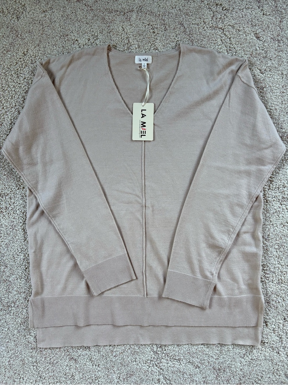 Classic Lightweight Women's Crewneck Sweater - Beige